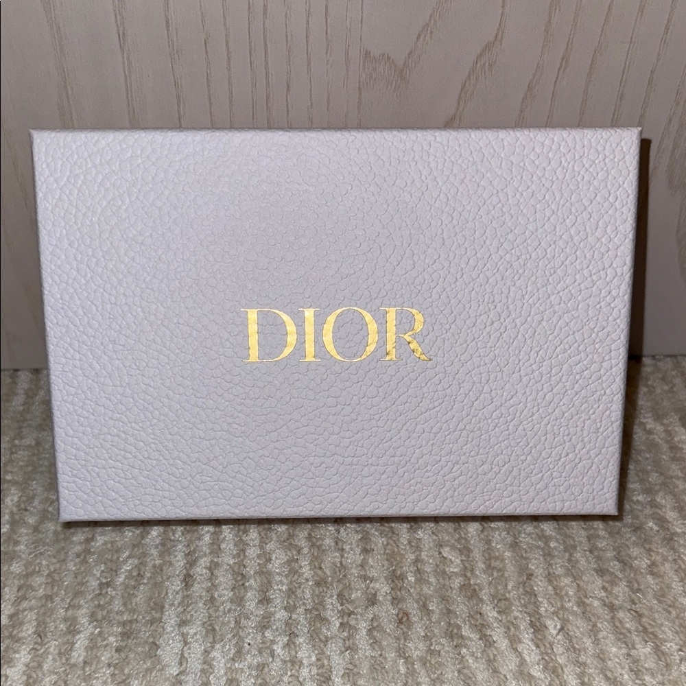Dior Cream Textured Box with Gold Logo